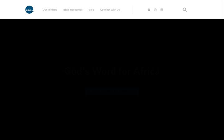 Screenshot of biblicaafrica.com