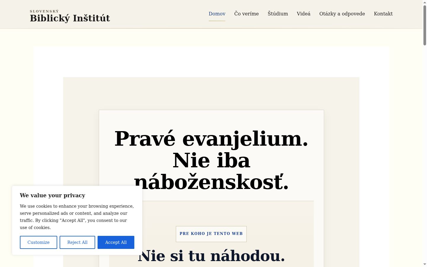 Screenshot tal-banner tal-kunsens muri qabel kwalunkwe interazzjoni