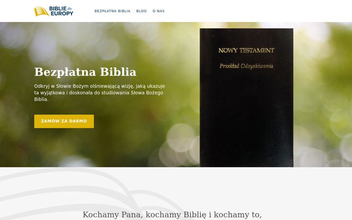 Screenshot stránky bibliedlaeuropy.org