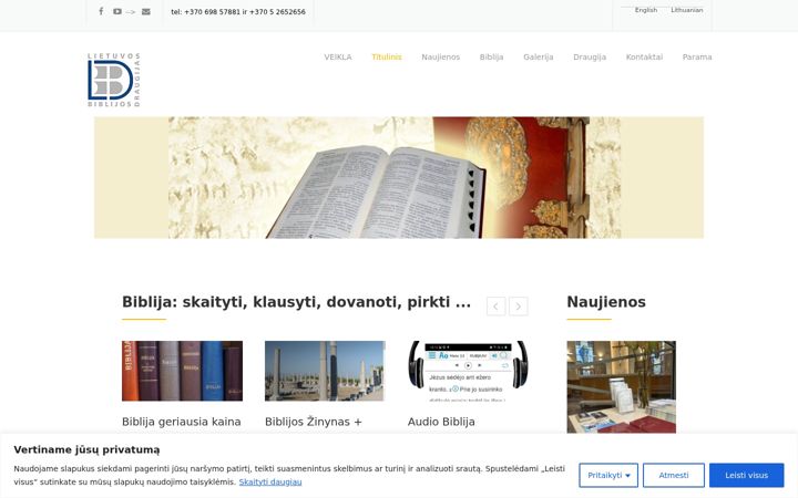 Ekraanipilt saidist biblijosdraugija.lt