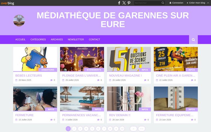 Screenshot of biblio-garennessureure.com