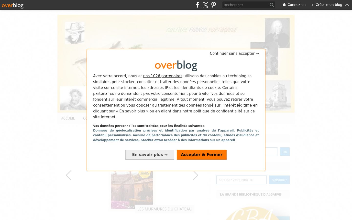 Screenshot tal-banner tal-kunsens muri qabel kwalunkwe interazzjoni