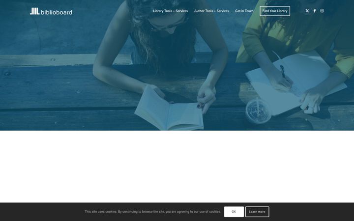 Screenshot of biblioboard.com