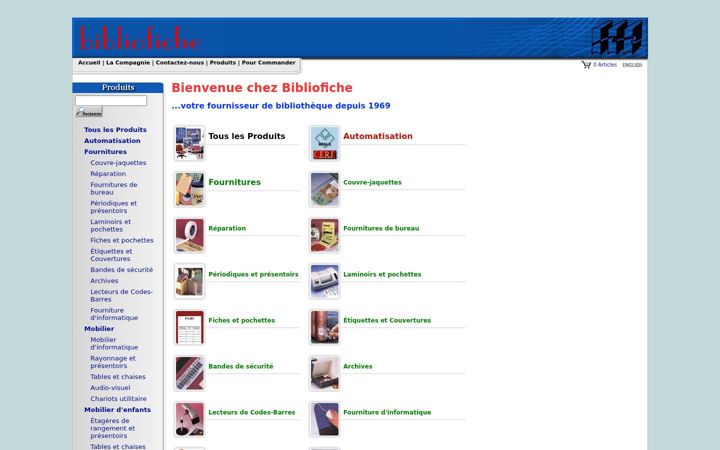 Screenshot of bibliofiche.com