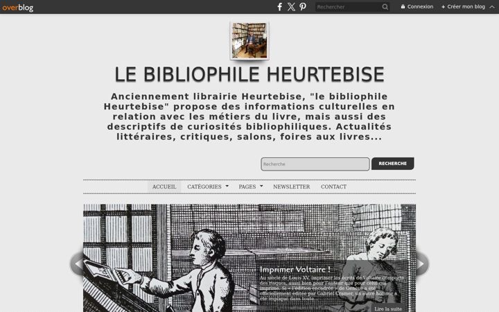 Screenshot of bibliophileheurtebise.com