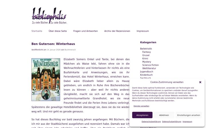 Screenshot of bibliophilis.de