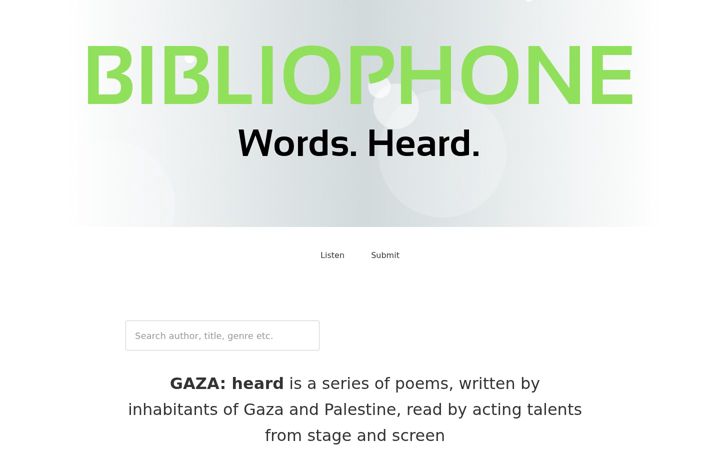 Screenshot of bibliophone.com