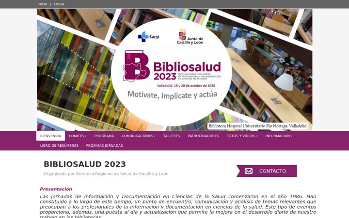 Screenshot of bibliosalud2023.com