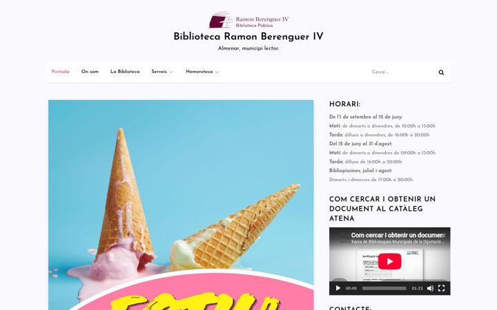 Screenshot of bibliotecaalmenar.cat
