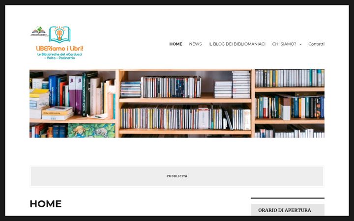 Screenshot stránky bibliotecacvp.altervista.org