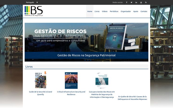 Screenshot of bibliotecadeseguranca.com.br