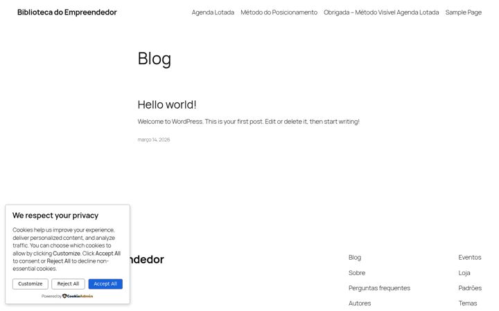 Screenshot of bibliotecadoempreendedor.com