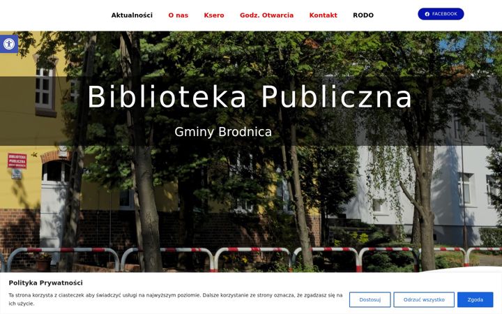 Snímek obrazovky biblioteka-brodnica.pl