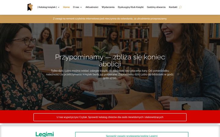 Snimka zaslona za biblioteka-pruszcz.pl