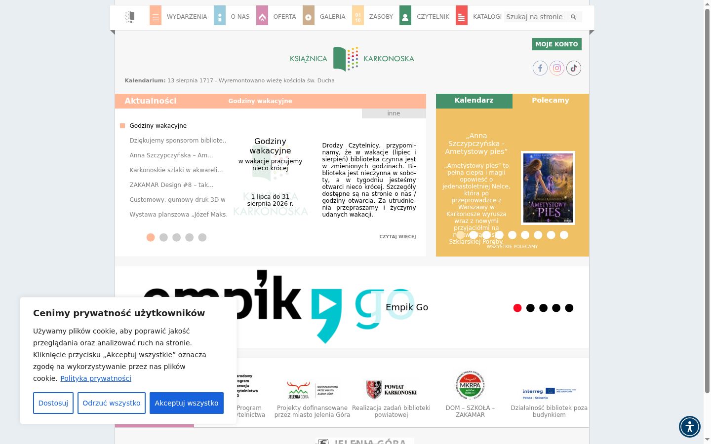 Képernyőkép a bármilyen interakció előtt megjelenő hozzájárulási bannerről