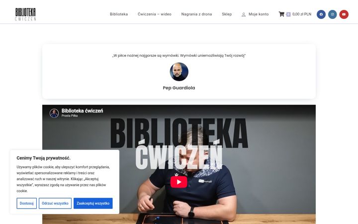 Snimka zaslona za bibliotekacwiczen.pl