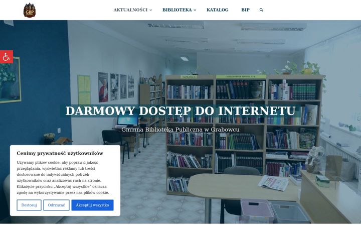 Snimka zaslona za bibliotekagrabowiec.pl