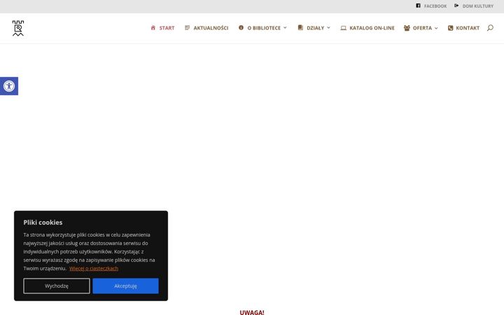 Snimka zaslona za bibliotekaryn.pl