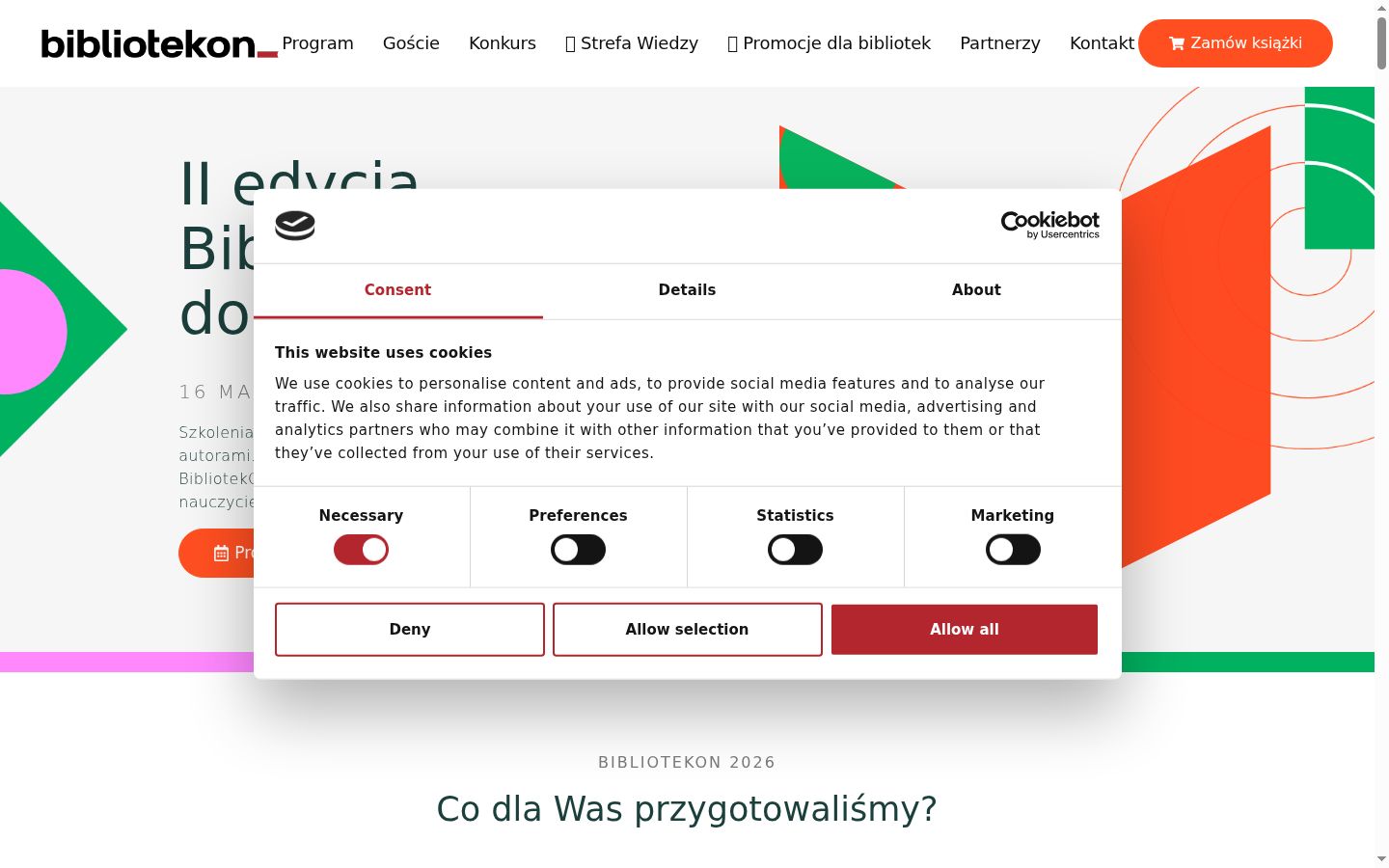 Ekrānuzņēmums ar piekrišanas baneri, kas tika rādīts pirms jebkādas mijiedarbības