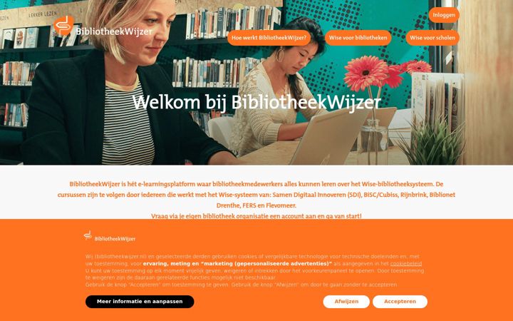 Ekrānuzņēmums no bibliotheekwijzer.nl