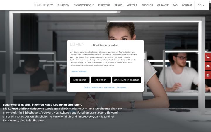 Screenshot of bibliotheksleuchte.de