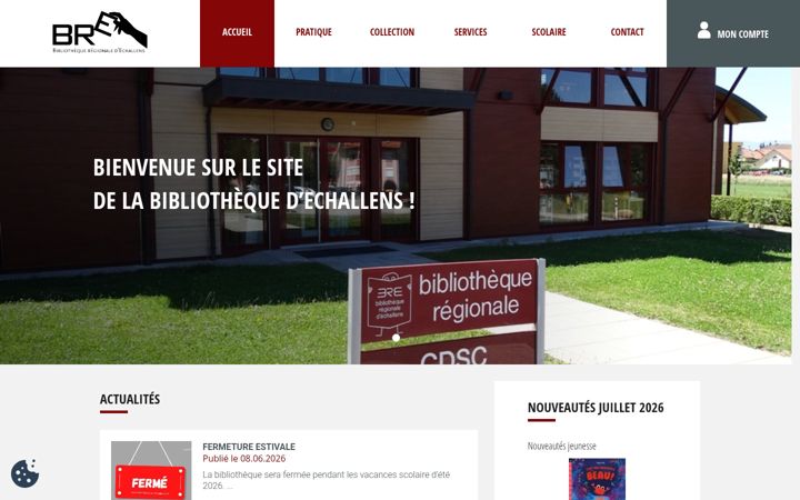 Screenshot of bibliotheque-echallens.ch