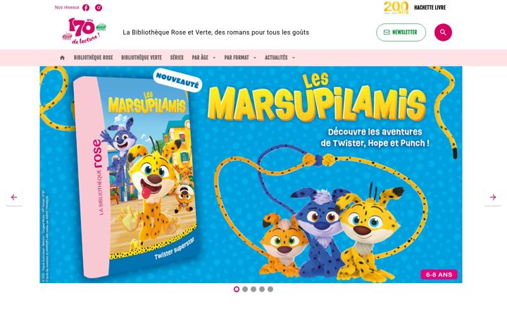 Screenshot of bibliothequerose.com