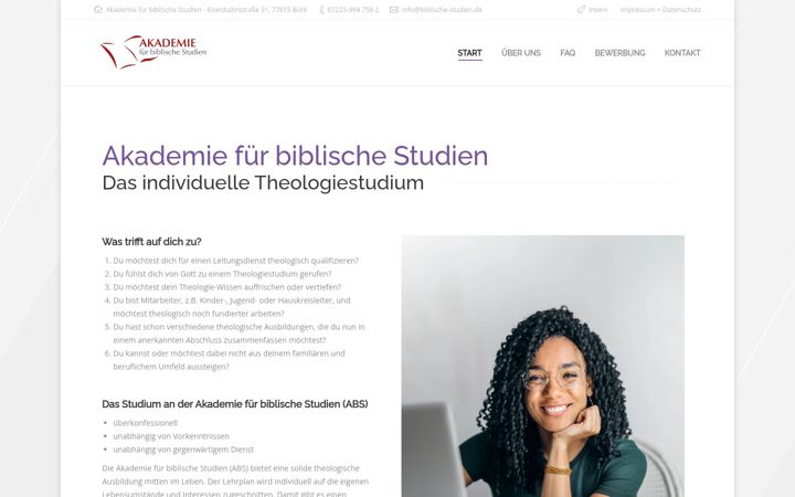 Screenshot of biblische-studien.de