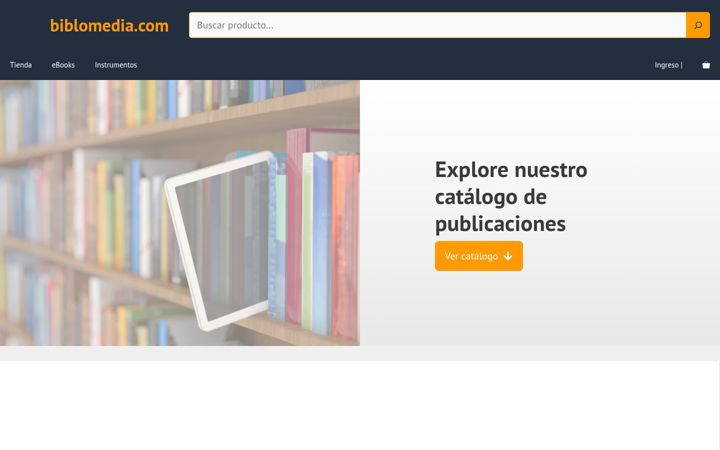 Screenshot of biblomedia.com
