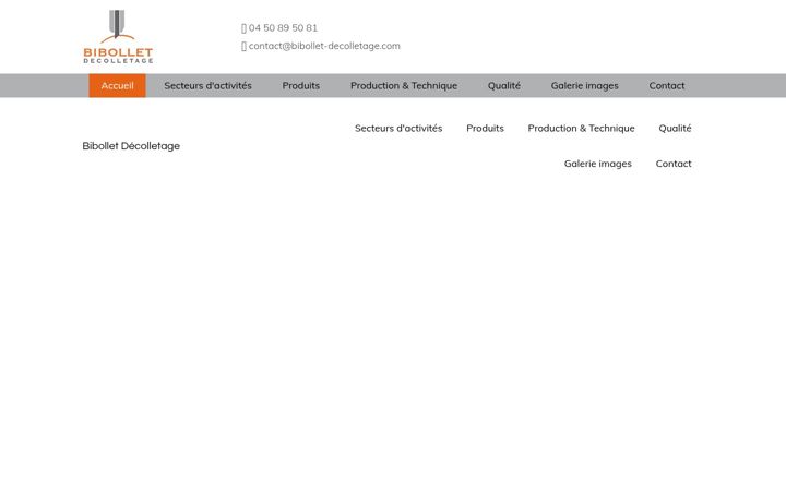 Screenshot of bibollet-decolletage.fr
