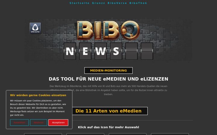 Captura de pantalla de bibonews.de