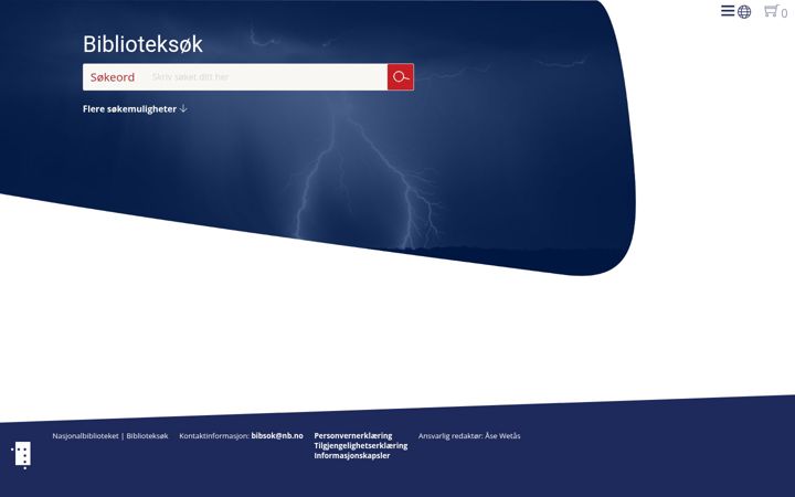 Screenshot of bibsok.no
