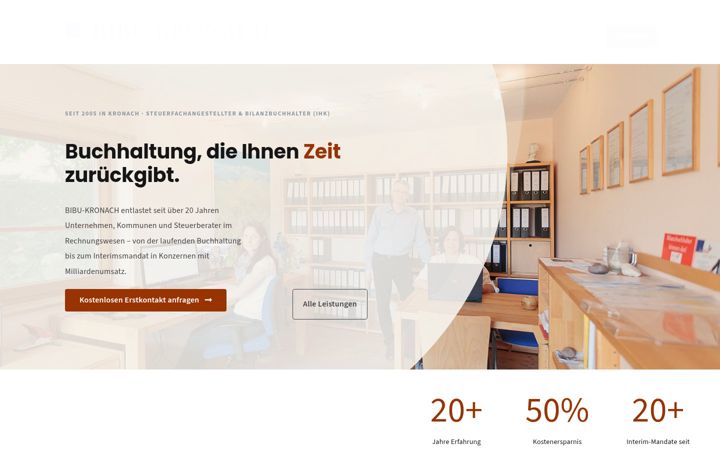 Screenshot of bibu-kronach.de