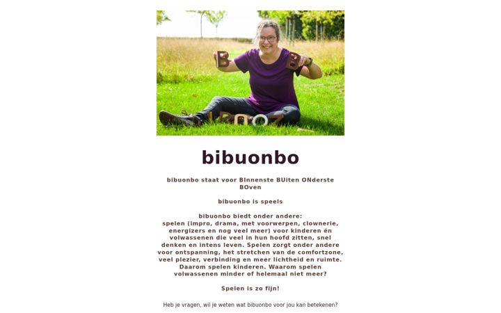 Screenshot of bibuonbo.nl
