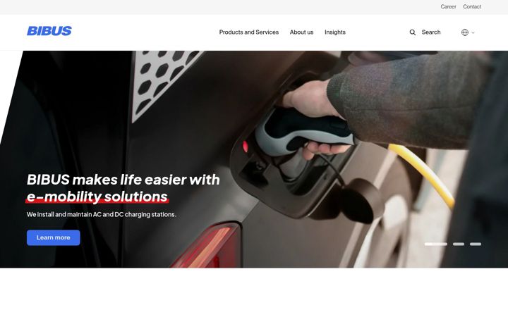 Screenshot of bibus.com