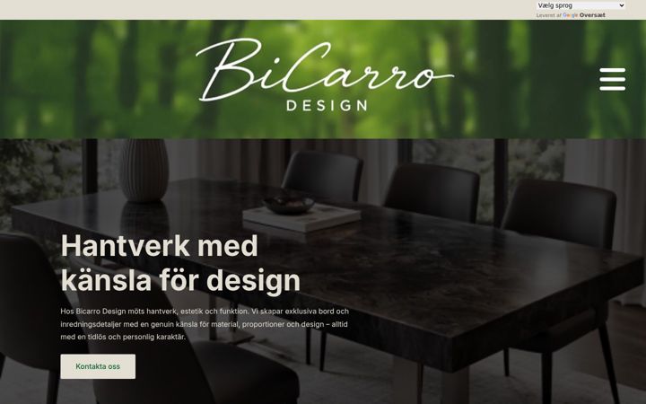 Screenshot of bicarrodesign.com