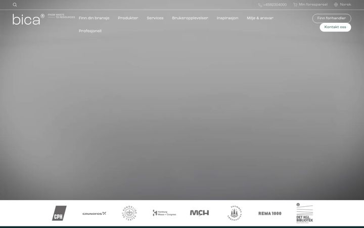Screenshot of bicasolutions.no