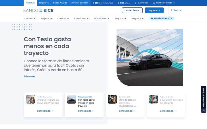 Screenshot of bice.cl