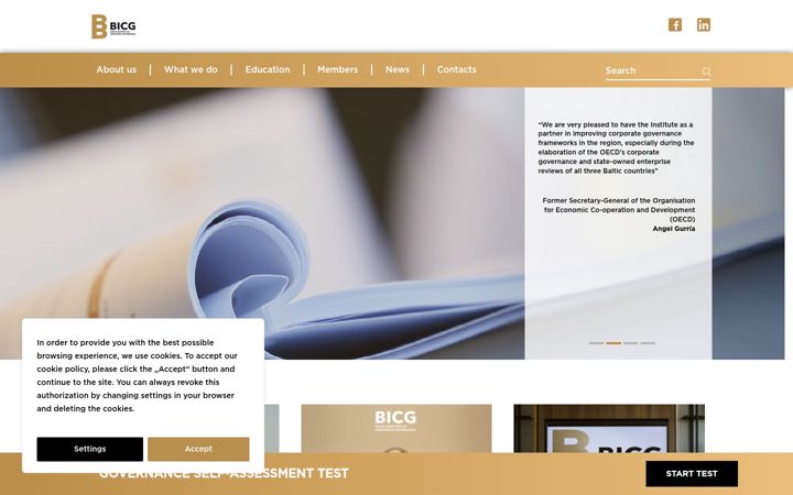 Screenshot of bicg.eu