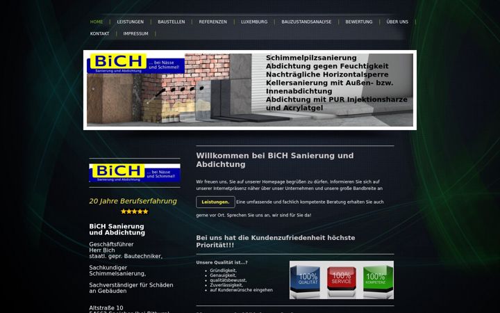 Screenshot of bich-abdichtung.de