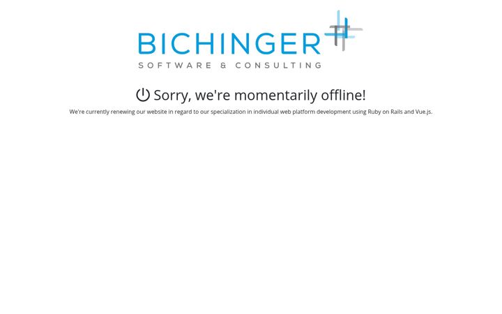 Screenshot of bichinger.de