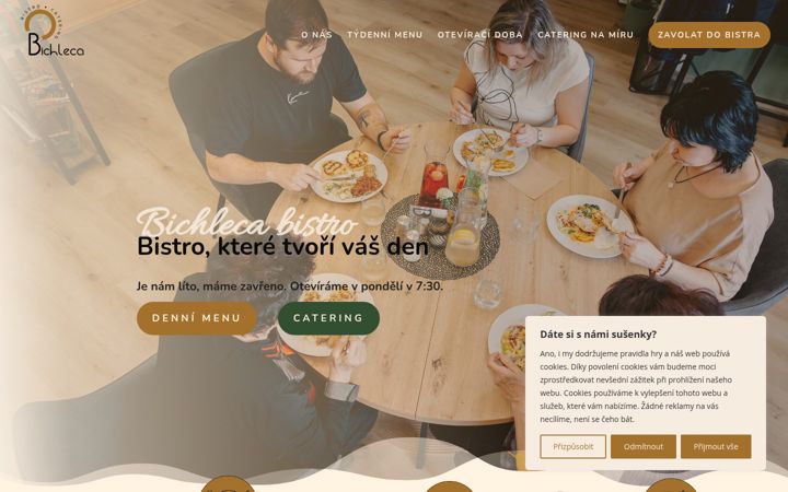 Screenshot of bichlecabistro.cz