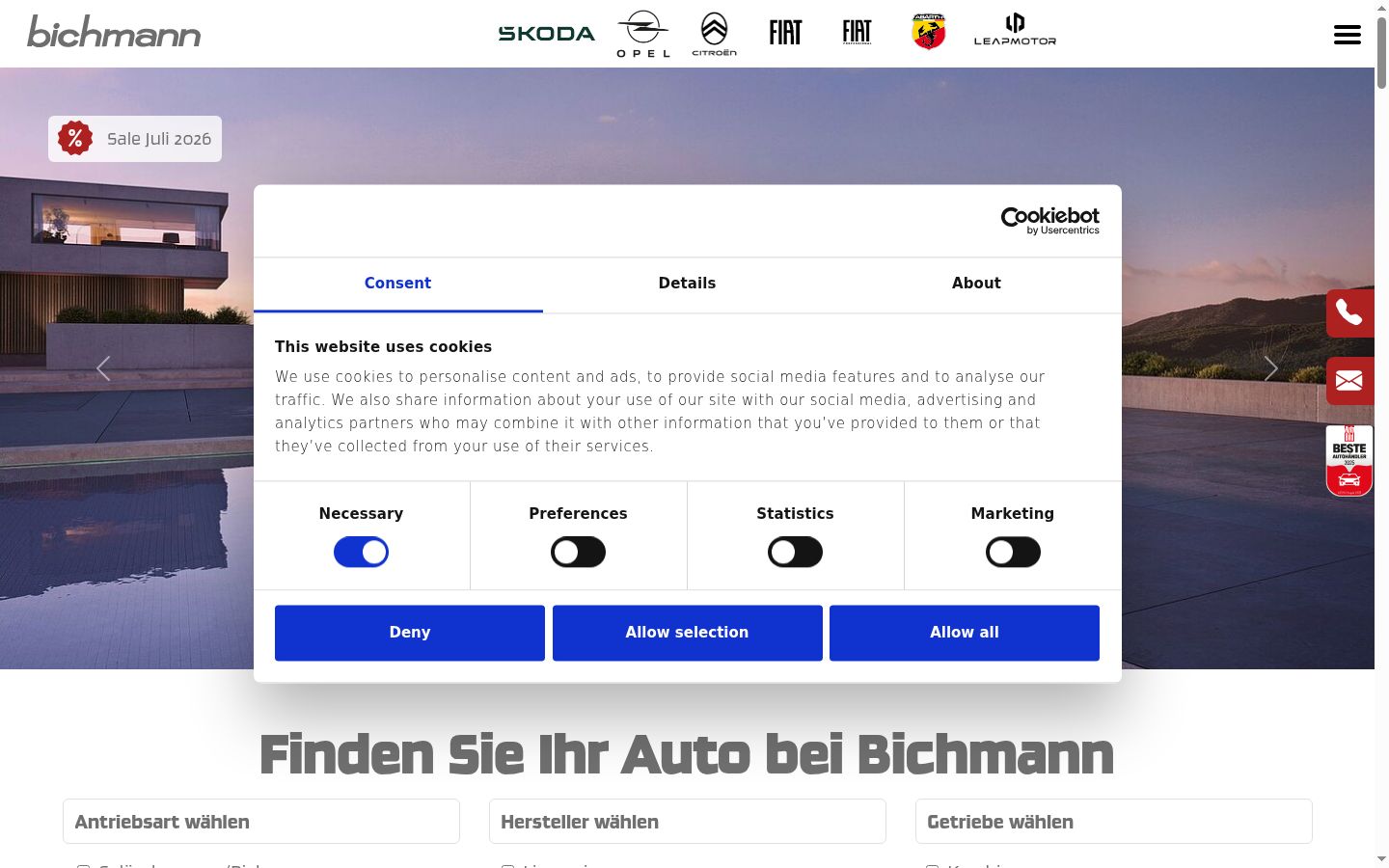 Sutikimo reklamjuostės, rodytos prieš bet kokią sąveiką, ekrano kopija