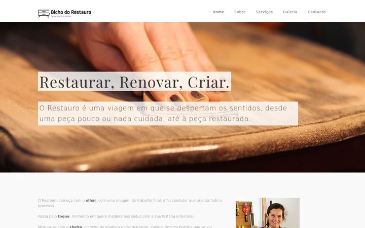Screenshot of bichodorestauro.com
