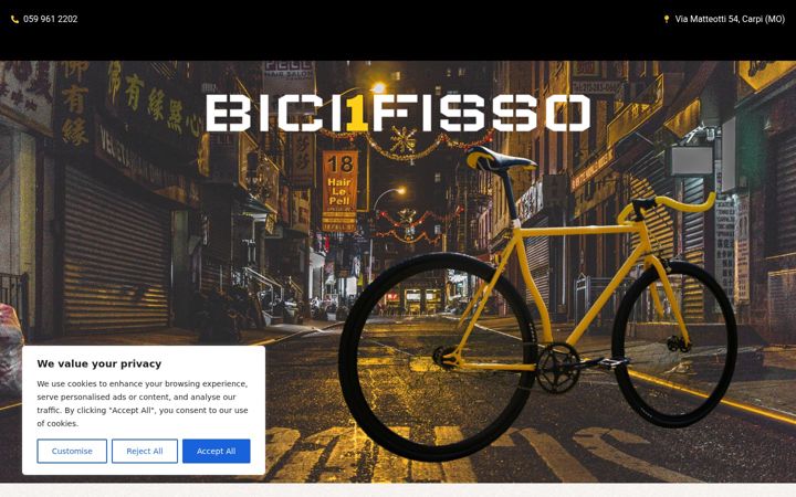 Screenshot of bici1fisso.com