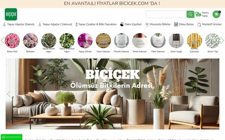 Screenshot of bicicek.com