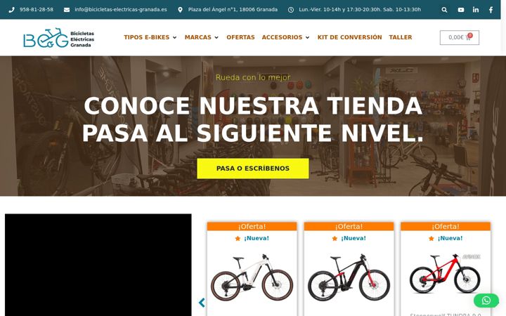 Zrzut ekranu bicicletas-electricas-granada.es