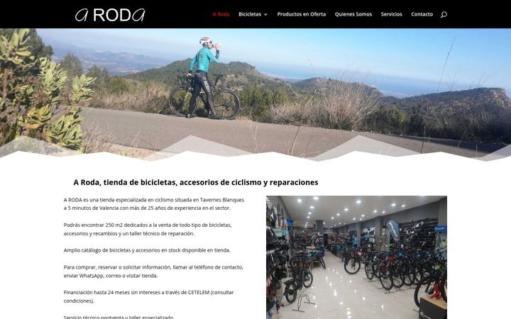 Screenshot of bicicletasaroda.com