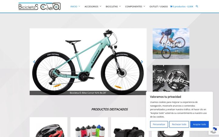 Screenshot of bicicletascoleta.es