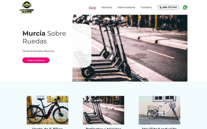 Screenshot di bicicletaselectricasmurcia.com.es